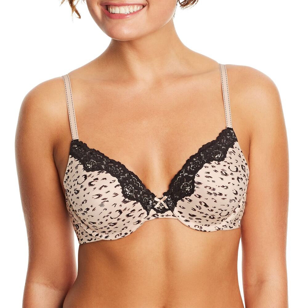NWT Maidenform Comfort Devotion Full Coverage Underwire T Shirt Bra Leopard 36D